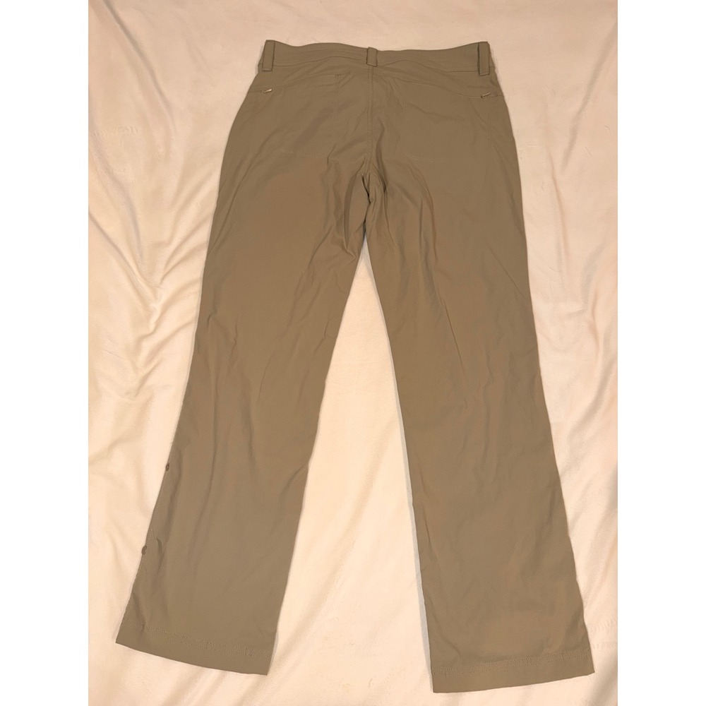 Eddie Bauer Firstr Ascent Women P6 Tan Hiking Pants Roll Up Convertible Stretch - Picture 4 of 7